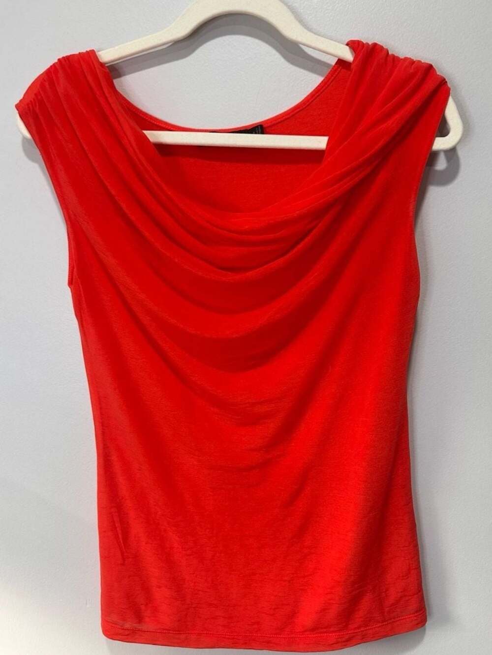 The Limited Coral Sleeveless Cowl Neck Top, Sz S - Picture 2 of 5